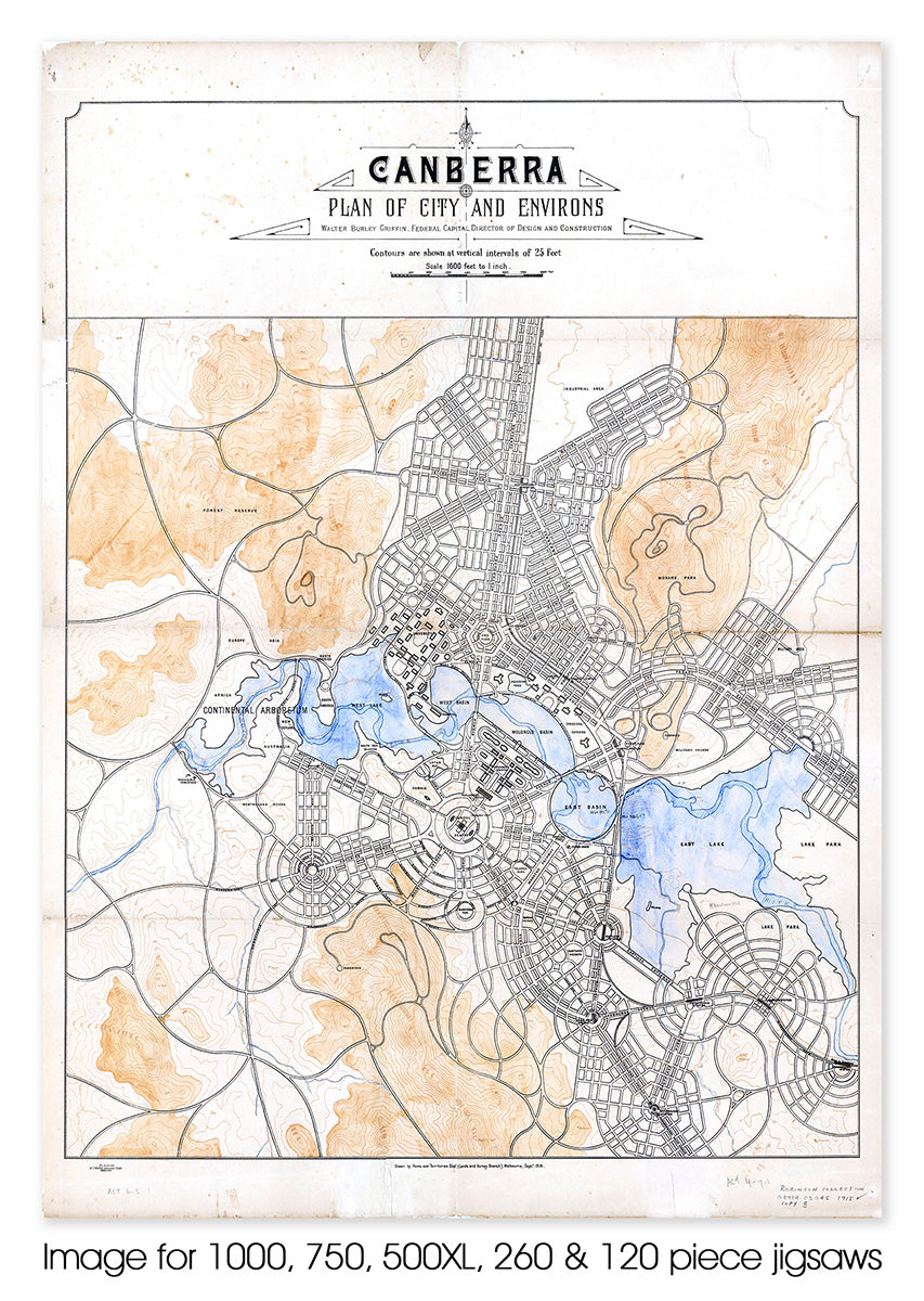 Canberra plan of city and environs, 1928 - 1929