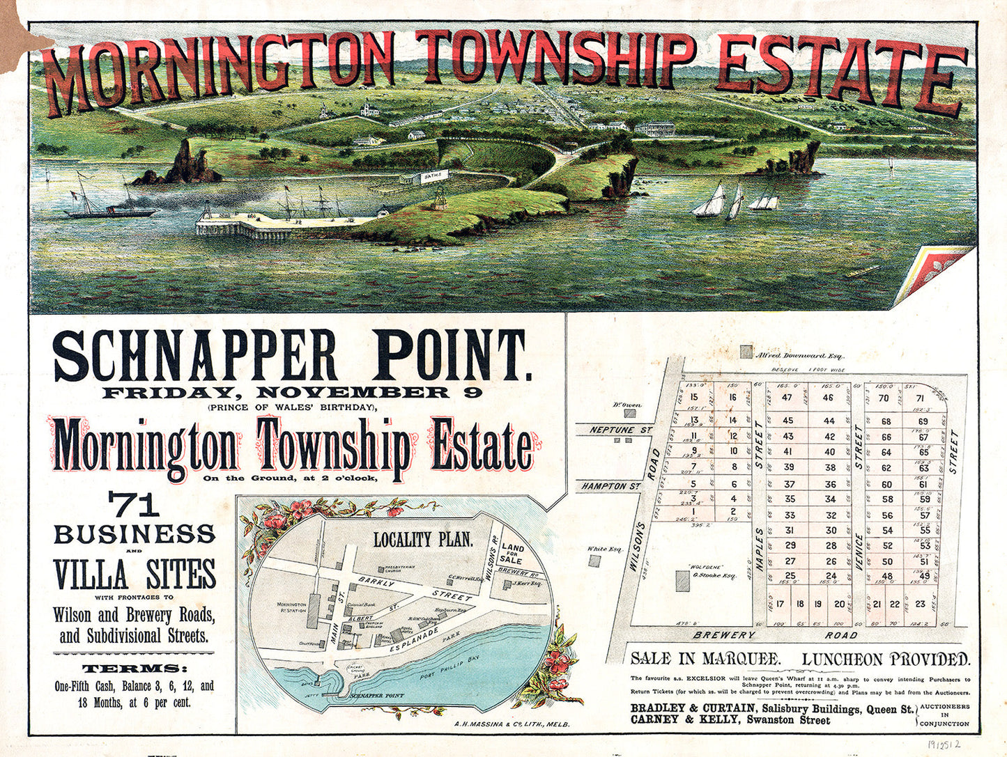 Mornington Township Estate, circa 1894