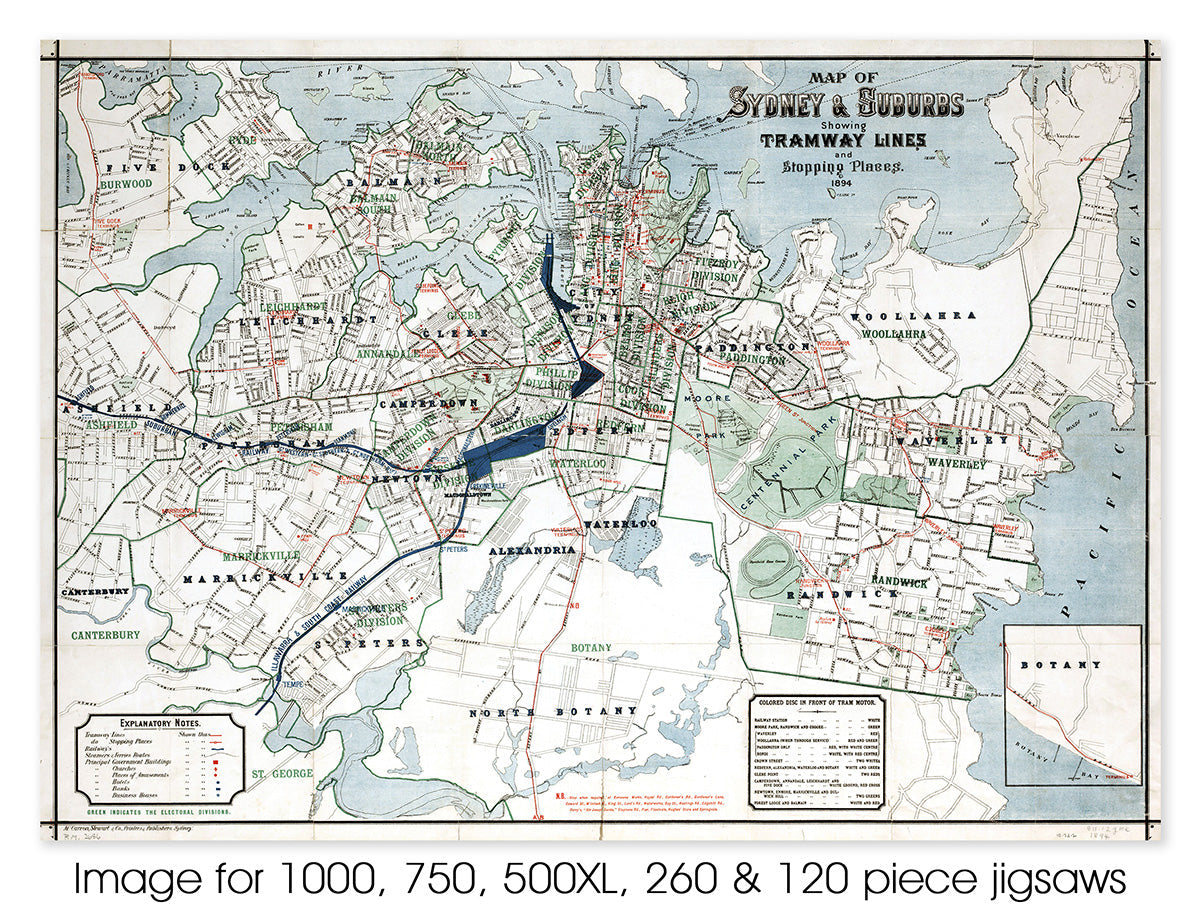 Sydney & Suburbs Tramway Line - 1894