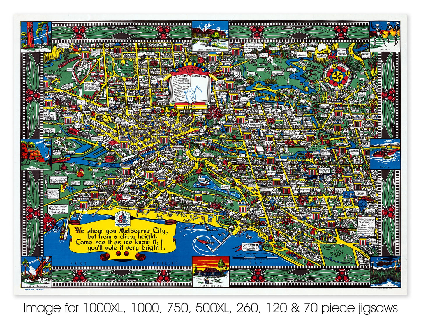 The Wonder Map of Melbourne - 1934